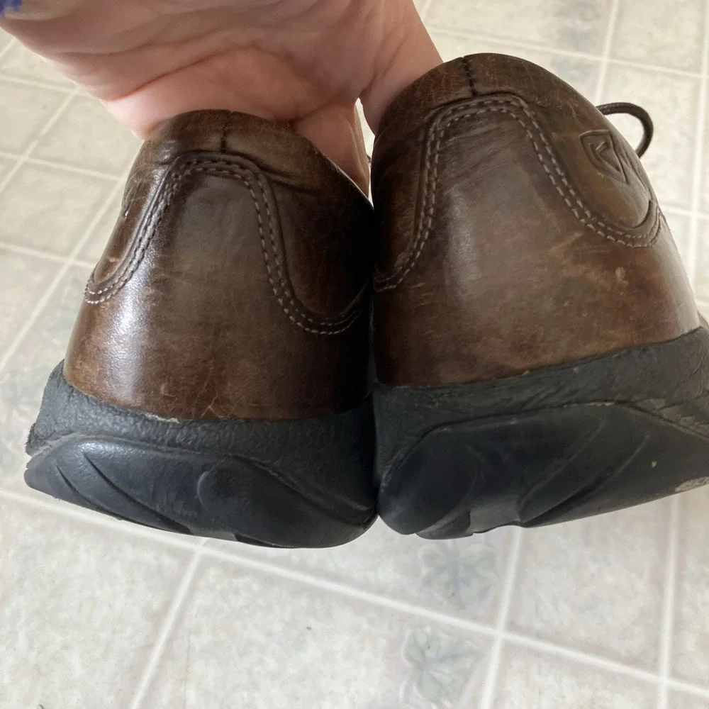 Keen  Oxfords Brown Leather Lace Up Shoes‎ Men's Size 12 US 13008-SHTK GTS 0410